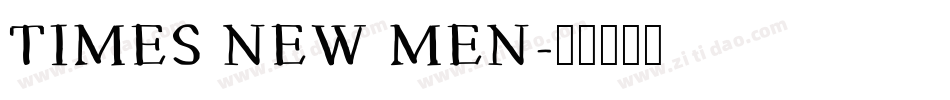 TIMES NEW MEN字体转换
